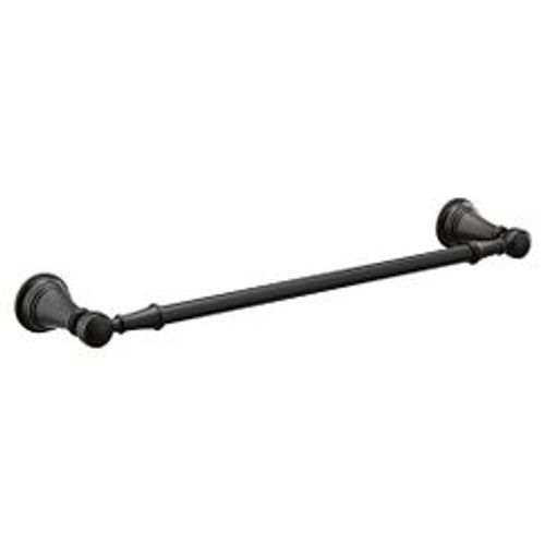 Main product image of Weymouth Matte Black 18" Towel Bar, YB8418BL