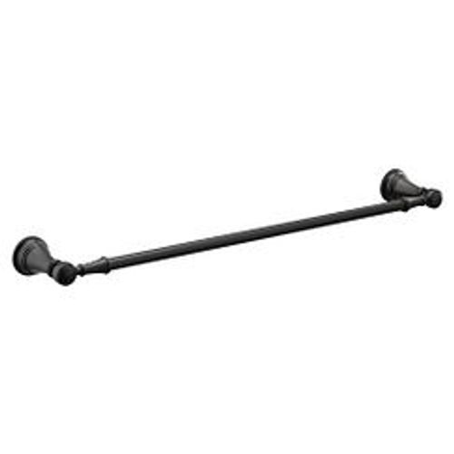 Main product image of Weymouth Matte Black 24" Towel Bar, YB8424BL
