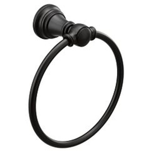Main product image of Weymouth Matte Black Towel Ring, YB8486BL