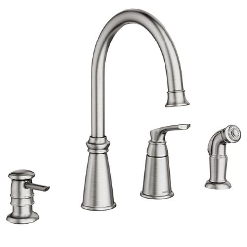 Main product image of Whitmore Spot Resist Single Handle High Arc Kitchen Faucet (Stainless Steel), 87044SRS