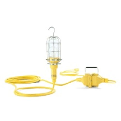 Main product image of Woodhead Wet Locations Hand Held Electric Portable Incandescent Light w/ 25' Cord (100 Watt, 1,000 Lumens), 1621-12A