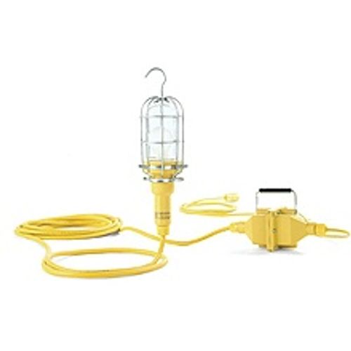 Main product image of Woodhead Wet Locations Hand Held Electric Portable Incandescent Light w/ 50' Cord (100 Watt, 1,000 Lumens), 1621-12B