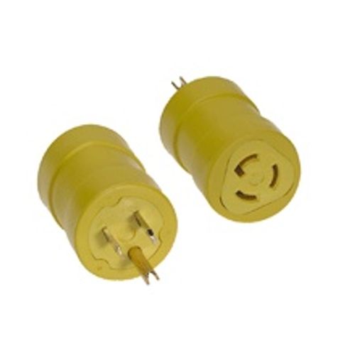 Main product image of Woodhead 15 A 125V Single Outlet Adapter (NEMA 5-15P to NEMA L5-15R), 1712