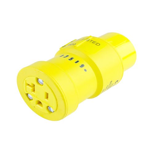 Main product image of Woodhead 20A 125V Single Outlet Adapter (P & S Pins to NEMA 5-20R), 1733