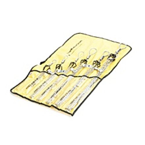 Main product image of Woodhead 0.25-1.24" Flexible Eye, Single Weave, Closed Mesh, Junior Duty Galvanized Steel Pulling Grip, 35976
