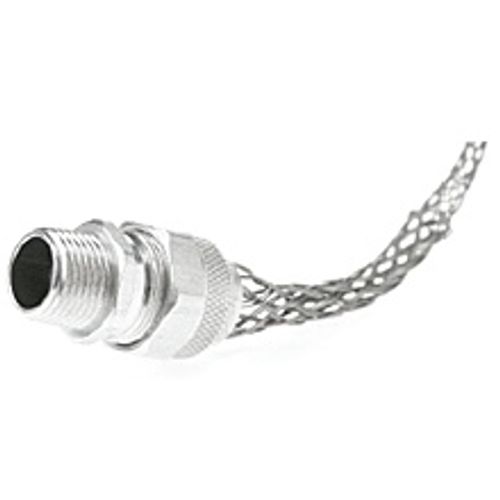 Main product image of Woodhead 3/4" NPT, 4-3/8" OAL, Iron & Zinc-Plated Steel Liquidtight Straight Strain Relief Cord Grip, 36371