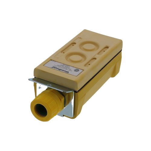 Main product image of Woodhead Pendant Control Station, Momentary, 1-Speed, NO/NC, 2 Pushbutton, Mushroom Head Operator, 4022