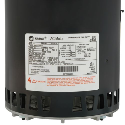 Main product image of 56 Frame Motor, 1.5 HP, 200/460V, 1140 RPM, MOT06800