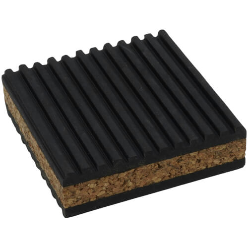 MP3C DiversiTech MP3C Rubber/Cork AntiVibration Pad, 3" x 3" x 7/8"