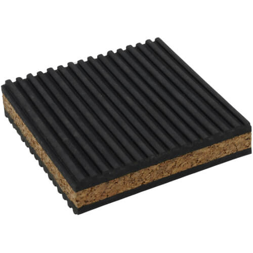 Main product image of Rubber/Cork Anti-Vibration Pad, 4" x 4" x 7/8"