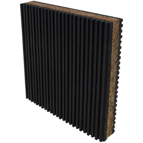 Main product image of Rubber/Cork Anti-Vibration Pad, 6" x 6" x 7/8"