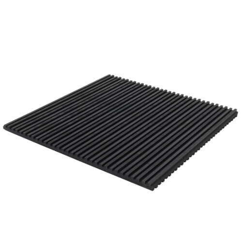 MP8 DiversiTech MP8 Rubber AntiVibration Pad, 8" x 8" x 3/8"