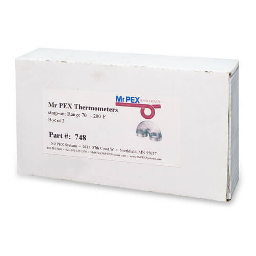 MP748 Mr. PEX MP748 StrapOn Pipe Thermometer for 3/8"1.5" Pipe (0