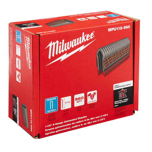 1-1/2" 9 Gauge Galvanized Staples