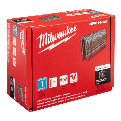1-3/4" 9 Gauge Galvanized Staples