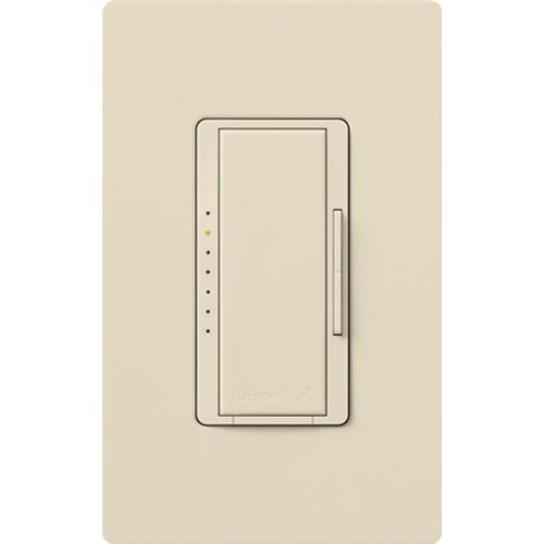 Main product image of Maestro Wireless 3-Wire Dimmer for Ballast/LED Driver, 6A, 1 Pole/Multi-Location,120/277V, Light Almond