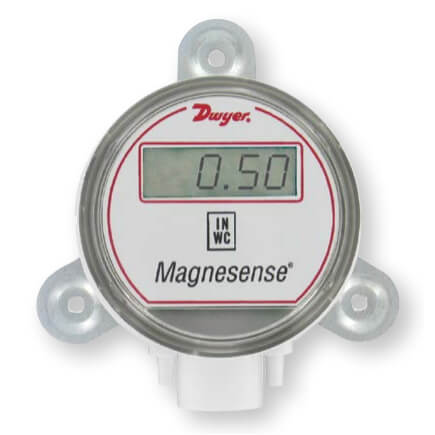 Main product image of Magnesense Differential Pressure Transmitter, Wall Mount w/ LCD, 4-20 mA (.1", .25", .5" W.C.)