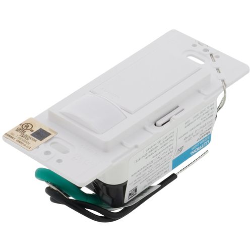 Main product image of Maestro Motion Sensor Switch, Ground or Neutral Required, 2A Lighting, 120V, Single Pole, MS-OPS2H-WH, White, Clamshell Packaging