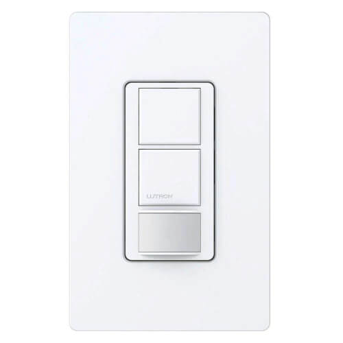 Main product image of Maestro Dual Circuit Motion Sensor Switch, 6A, 120-277V, Dual Single Pole, Ground or Neutral required, MS-OPS6-DDV-WH, White