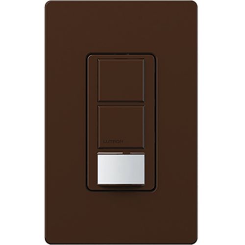 Main product image of Maestro Partial-On Dual Circuit Motion Sensor Switch, 6A Light, 120-277V, 1 Pole, Ground or Brown