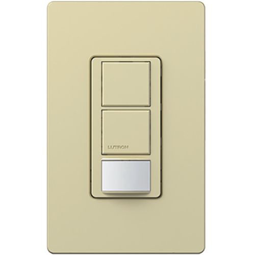 Main product image of Maestro Partial-On Dual Circuit Motion Sensor Switch, 6A Light, 120-277V, 1 Pole, Ground or Ivory