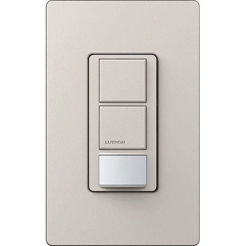 Main product image of Maestro Partial-On Dual Circuit Motion Sensor Switch, 6A Light, 120-277V, 1 Pole, Ground or Taupe