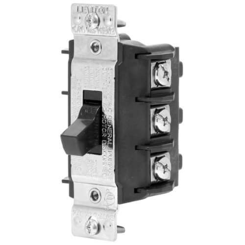 Main product image of 3P, 3-Phase, Black Manual Motor Short Toggle Switch, 30A (600V)