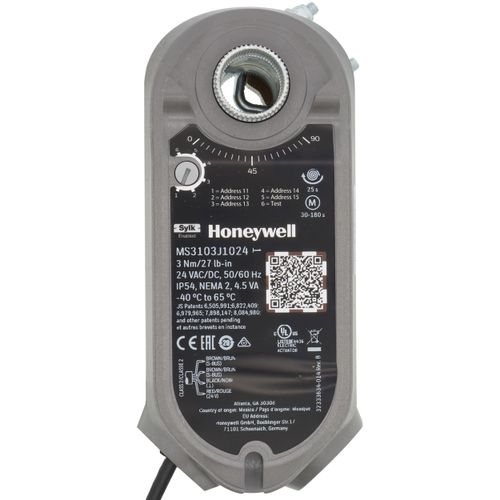 Main product image of Spring Return Communicating Sylk Direct Coupled Damper Actuator, 30-180 Second, No Conduit (27 lb-in)