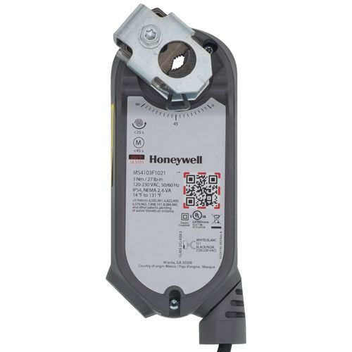 Main product image of 2 Pos./SPST SR 27 lb-in., 3 Nm, SCSA, Conduit, Fire/Smoke Damper Direct Coupled Actuator (120-230V)
