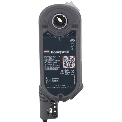 Main product image of 2 Pos./SPST SR 27 lb-in., 3 Nm, SCSA, Clip-In, Fire/Smoke Damper Direct Coupled Actuator (120-230V)