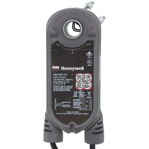 Main product image of 2 Pos./SPST SR 27 lb-in., 3 Nm, U-Bolt, Conduit, Fire/Smoke Damper Direct Coupled Actuator w/ 2 Aux. Sw. (120-230V) 