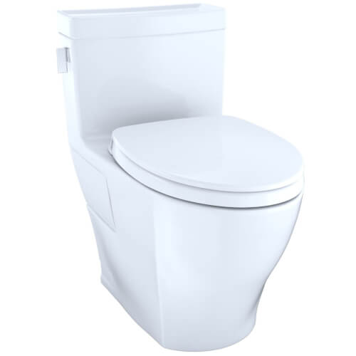 Main product image of Legato 1.28 GPF Skirted One-Piece Elongated Toilet w/ CEFIONTECT Ceramic Glaze, SoftClose Seat, & Tornado Flush (Cotton White)