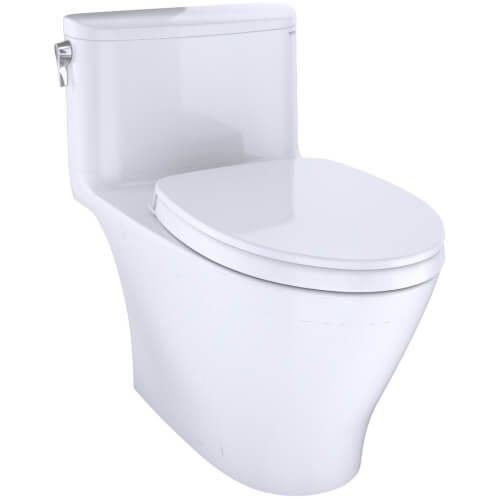 Main product image of Nexus 1.28 GPF Skirted One-Piece Elongated Toilet w/ CEFIONTECT Ceramic Glaze, SoftClose Seat, & Tornado Flush (Cotton White)