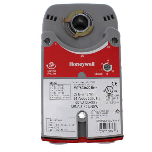 Main product image of Floating (0)2-10 Vdc Spring Return 27 lb-in. 3 Nm Direct Coupled Actuator