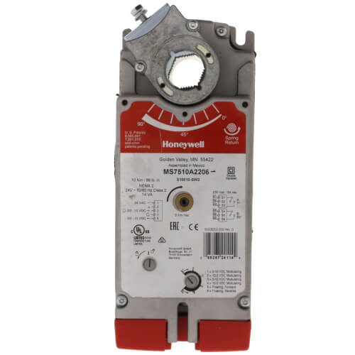 Main product image of Two Position Damper Actuator w/ Spring Return and aux. switches for HVAC (88 lb-in)