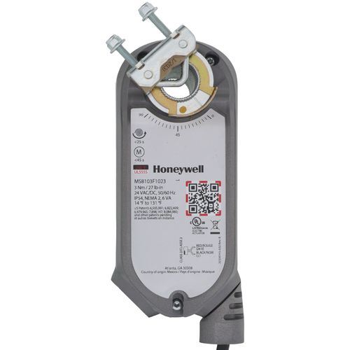Main product image of 2 Pos./SPST SR 27 lb-in., 3 Nm, U-Bolt, Conduit, Fire/Smoke Damper Direct Coupled Actuator (24V)