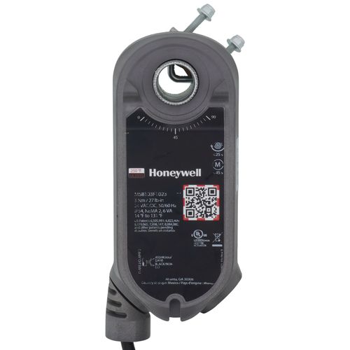 Main product image of 2 Pos./SPST SR 27 lb-in., 3 Nm, U-Bolt, Conduit, Fire/Smoke Damper Direct Coupled Actuator (24V)