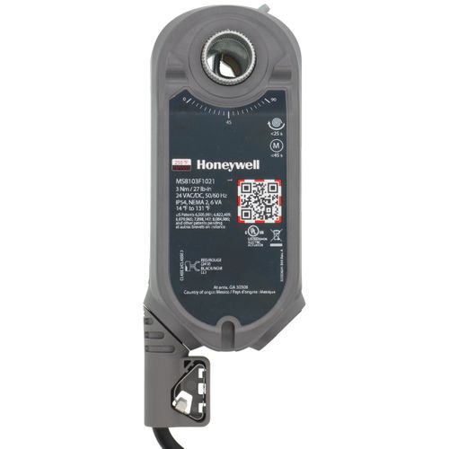 Main product image of 2 Pos./SPST SR 27 lb-in., 3 Nm, U-Bolt, Clip-In, Fire/Smoke Damper Direct Coupled Actuator (24V)