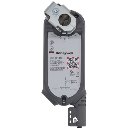 Main product image of 2 Pos./SPST SR 27 lb-in., 3 Nm, SCSA, Clip-In, Fire/Smoke Damper Direct Coupled Actuator (24V)