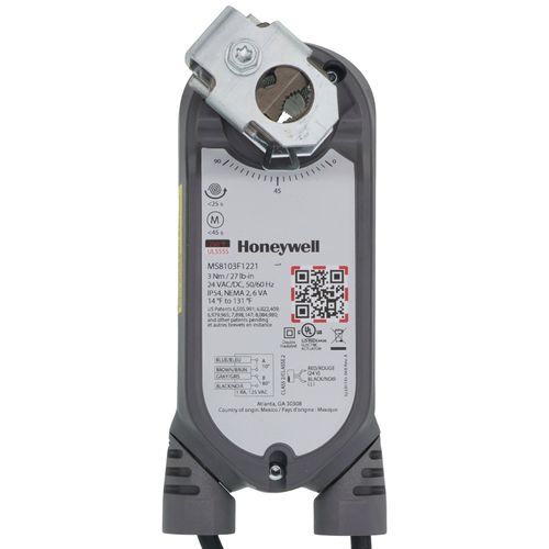 Main product image of 2 Pos./SPST SR 27 lb-in., 3 Nm, SCSA, Conduit, Fire/Smoke Damper Direct Coupled Actuator w/ 2 Aux. Sw. (24V)