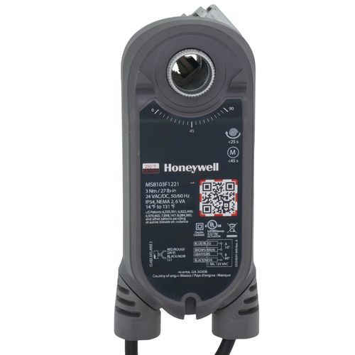 Main product image of 2 Pos./SPST SR 27 lb-in., 3 Nm, SCSA, Conduit, Fire/Smoke Damper Direct Coupled Actuator w/ 2 Aux. Sw. (24V)