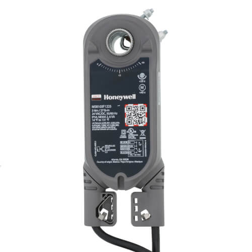 Main product image of 2 Pos./SPST SR 27 lb-in., 3 Nm, U-Bolt, Clip-In, Fire/Smoke Damper Direct Coupled Actuator w/ 2 Aux. Sw. (24V)