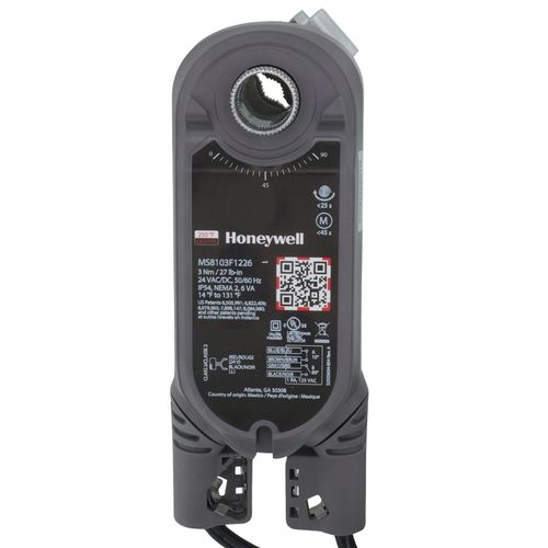 Main product image of 2 Pos./SPST SR 27 lb-in., 3 Nm, SCSA, Clip-In, Fire/Smoke Damper Direct Coupled Actuator w/ 2 Aux. Sw. (24V)