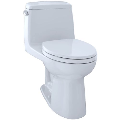 Main product image of Eco Ultramax 1.28 GPF One-Piece Elongated Toilet w/ SoftClose Seat and E-MAX Flush System (Cotton White)