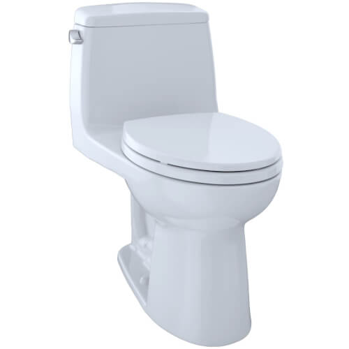 Main product image of Eco Ultramax 1.28 GPF One-Piece Elongated Toilet w/ SoftClose Seat and E-MAX Flush System (Right Trip Lever) (Cotton White)
