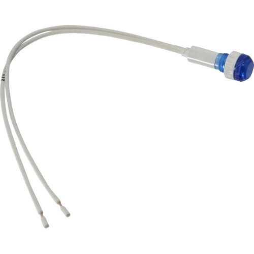 Main product image of 24V Blue Round Lens Indicating Light w/ Wire Leads, 104107