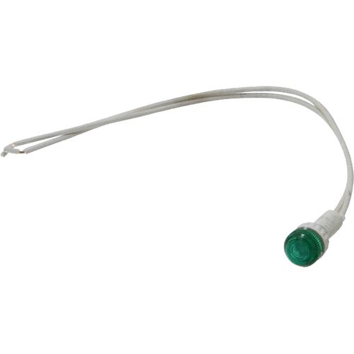 Main product image of 24V Green Round Lens Indicating Light w/ Wire Leads, 104110