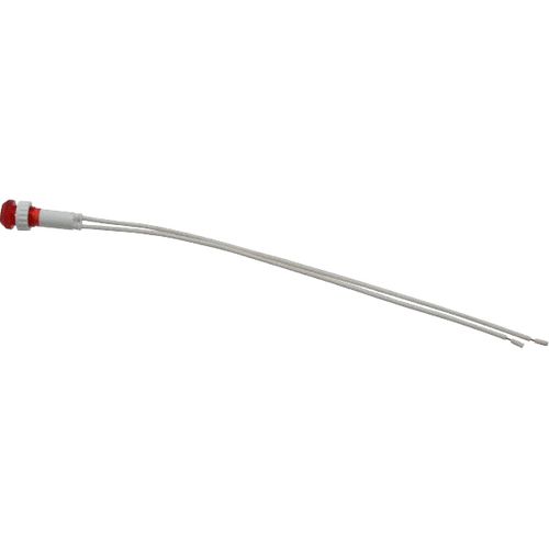 Main product image of 110V Red Round Lens Indicating Light w/ Wire Leads, 104113