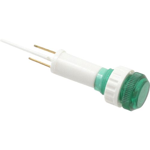 Main product image of 220V Green Round Lens Indicating Light w/ Blade Terminals, 104138