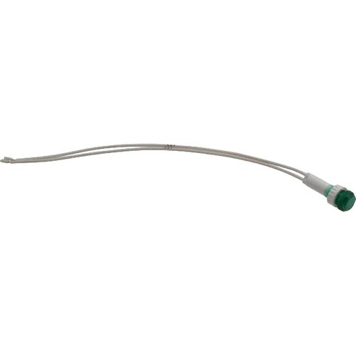 Main product image of 12V Green Round Lens Indicating Light w/ Wire Leads, 114872